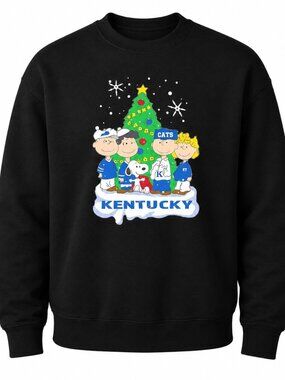 Snoopy And Friends Kentucky Wildcats Christmas Graphic Unisex Sweatshirt